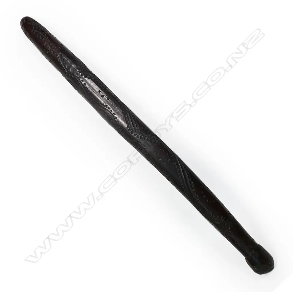 An old hardwood carved Aboriginal Nula Nula, Image 1++