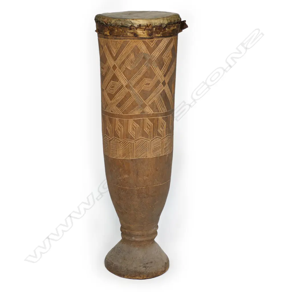 Melanesian old tall drum Image 1++