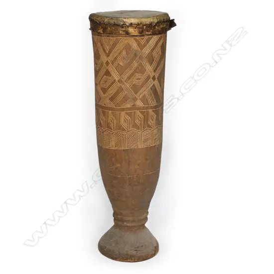 Melanesian old tall drum