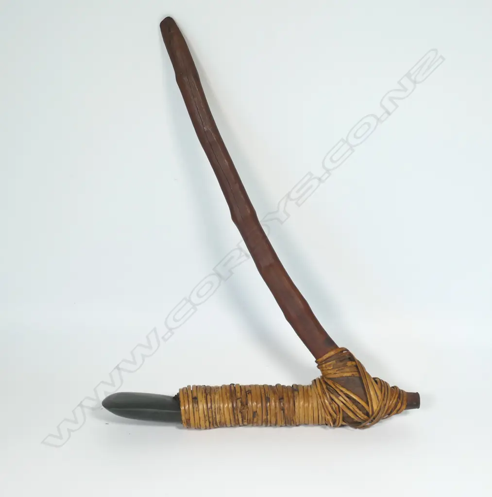 Melanesian wood hafted adze Image 1++