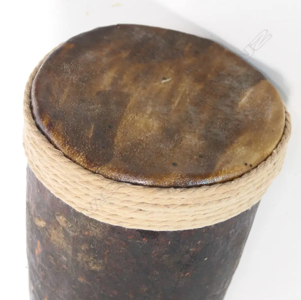 An old Kundu drum from Papua New Guinea Image 1++