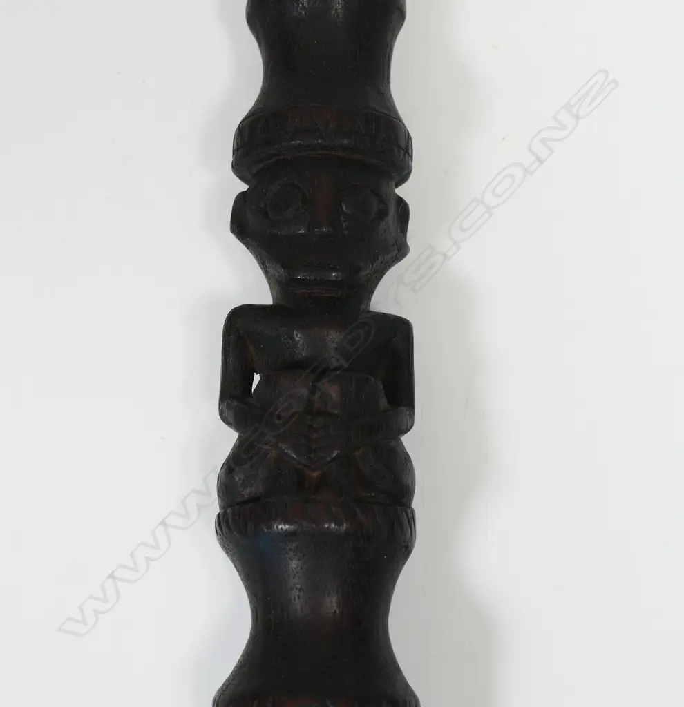 An Indonesian carved wood witch-doctor’s stick Image 1++