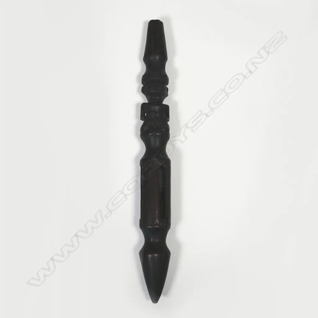 An Indonesian carved wood witch-doctor’s stick Image 1++