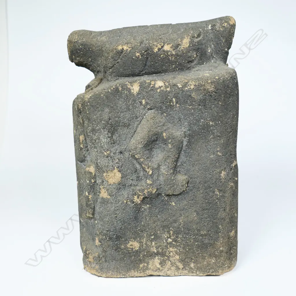 An old Indonesian Sumba carved marker stone Image 1++