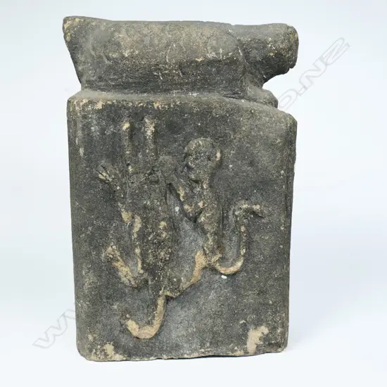 An old Indonesian Sumba carved marker stone