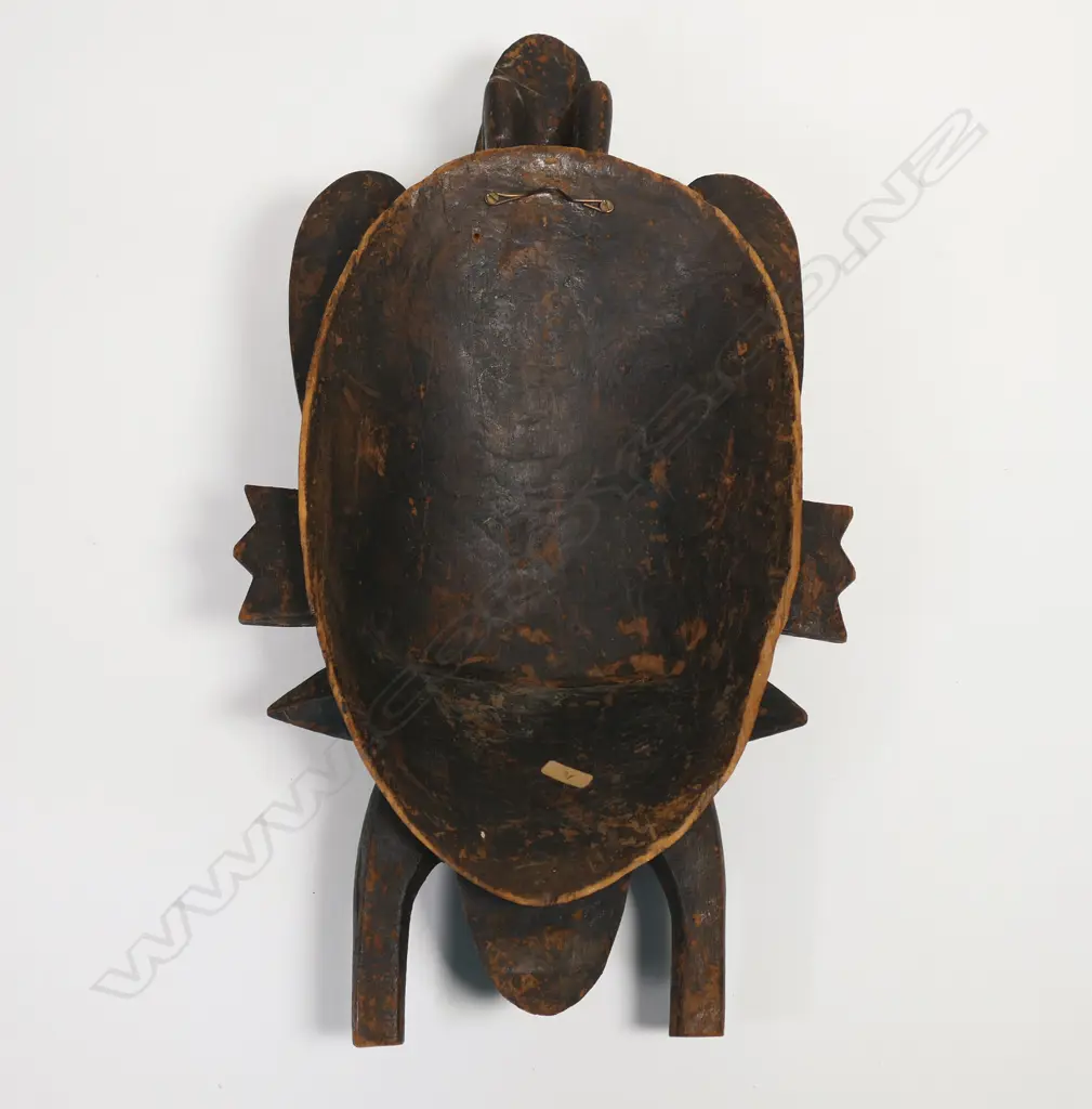 An African vintage carved bird face mask Image 1++