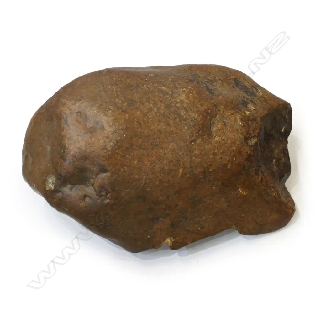 River worn reddish brown stone boulder Image 1++