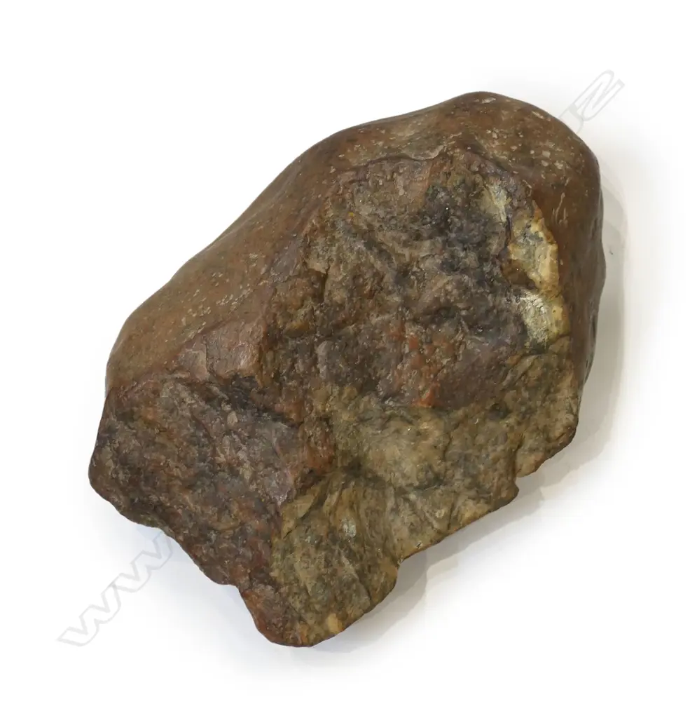 River worn reddish brown stone boulder Image 1++