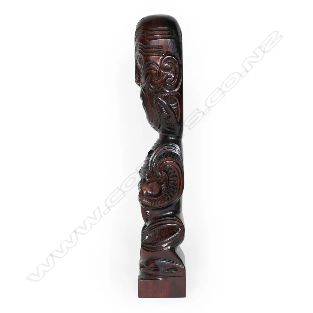 A c. 1970s Māori carved tekoteko figure, Image 1++