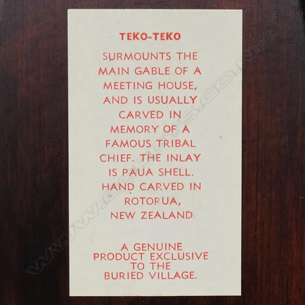 A c. 1970s Māori carved tekoteko figure, Image 1++