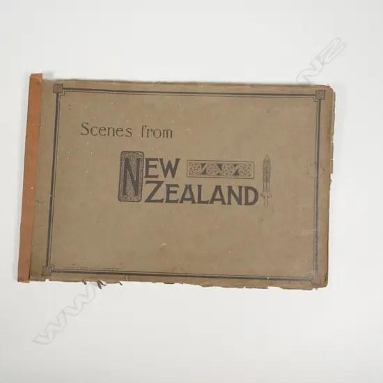 A vintage album 'Scenes From New Zealand',