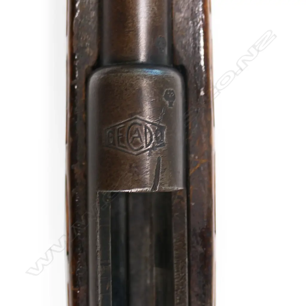 A .22 calibre Gecado Plinker rifle the stock carved with Māori motifs, Image 1++