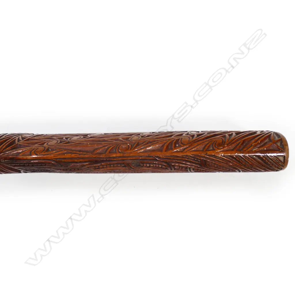 A .22 calibre Gecado Plinker rifle the stock carved with Māori motifs, Image 1++