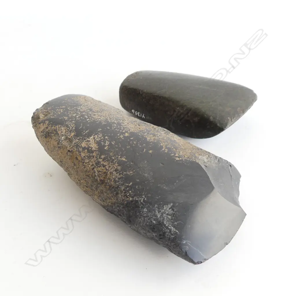 Two Māori pre-European stone toki (adze), Image 1++