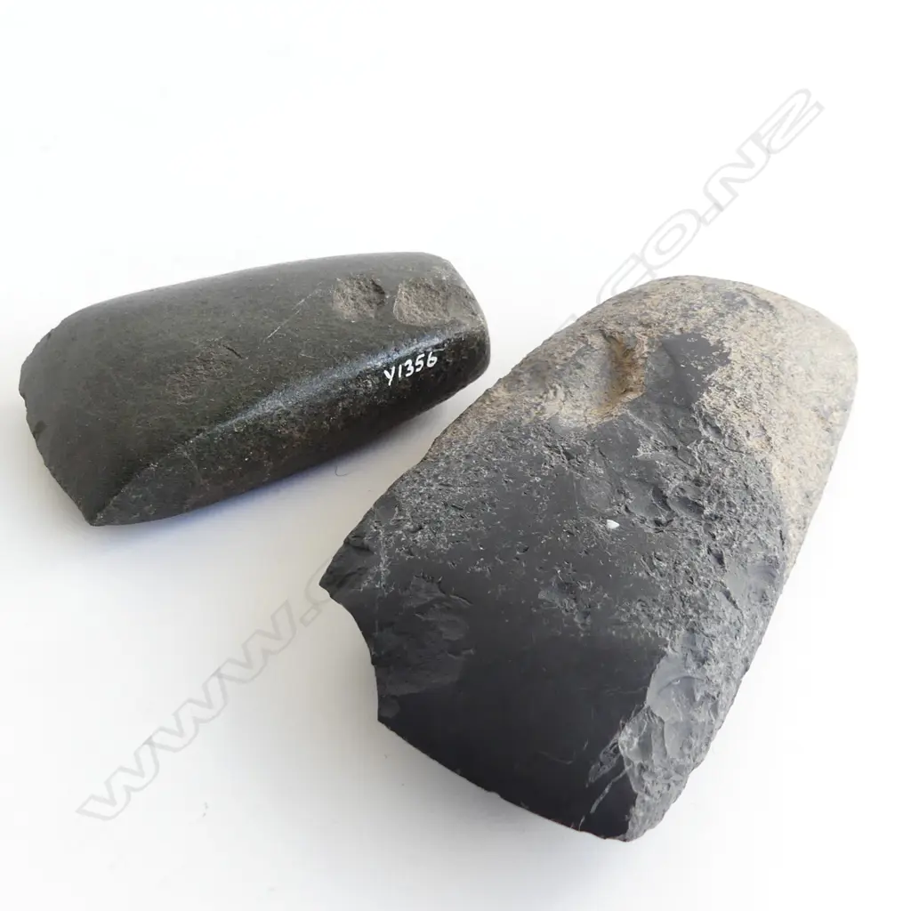 Two Māori pre-European stone toki (adze), Image 1++