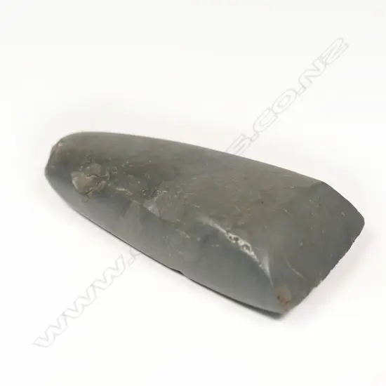 A pre-European Māori argillite toki (adze),