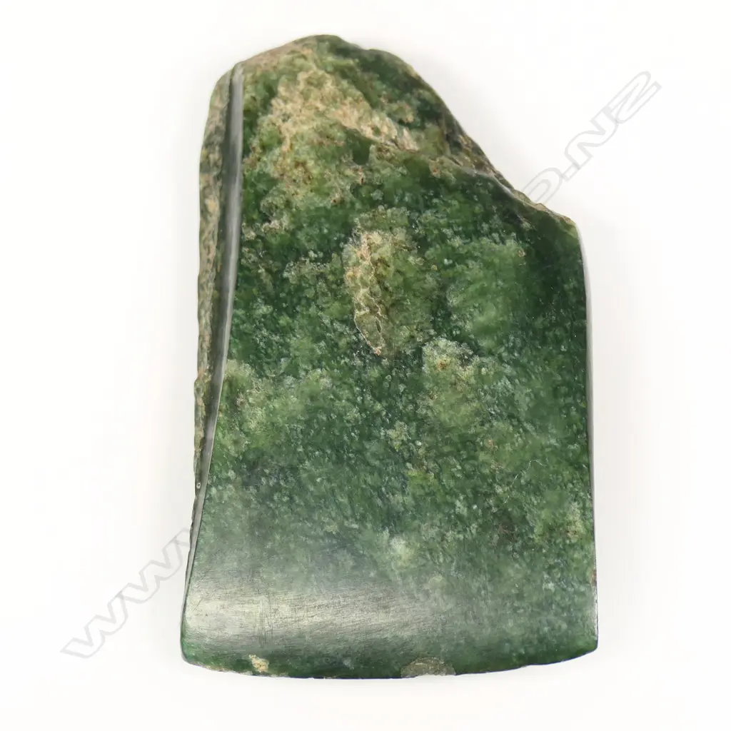 A Māori old small pounamu worked toki (adze), Image 1++