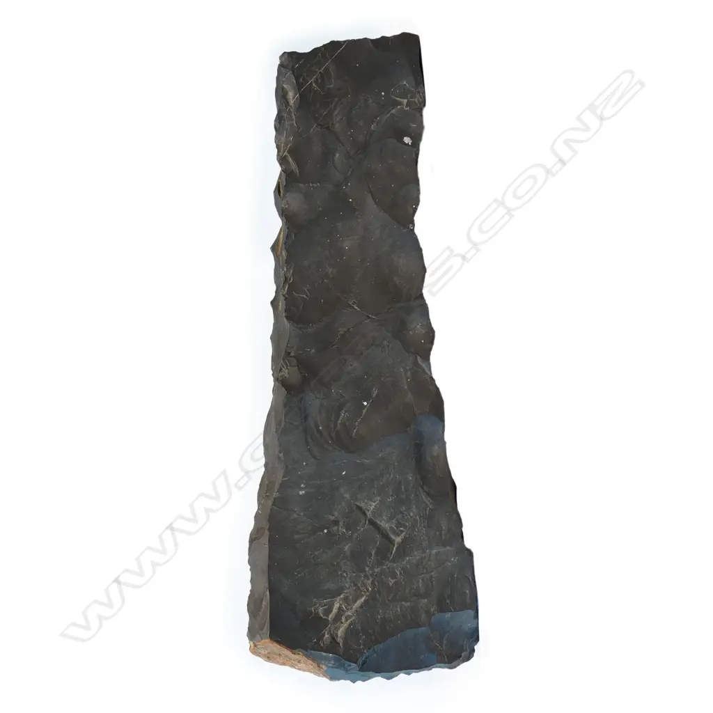 A rare pre-European Māori impressive Moa-Hunter-period large pre-form adze, Image 1++