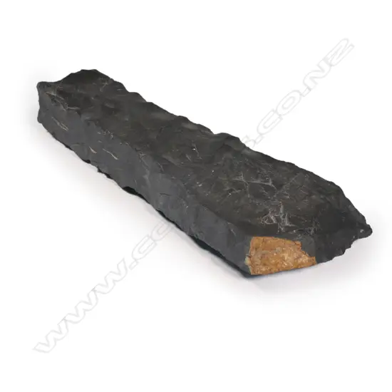 A rare pre-European Māori impressive Moa-Hunter-period large pre-form adze,