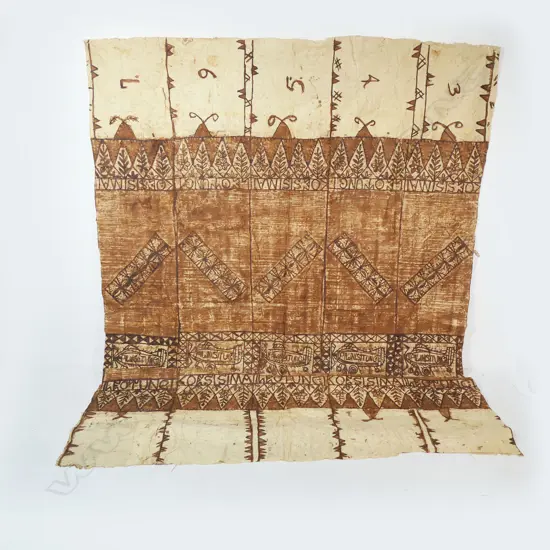 A large Tongan Tapa,