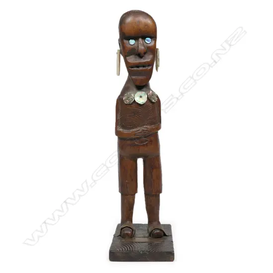 Melanesian carved tribal figure,