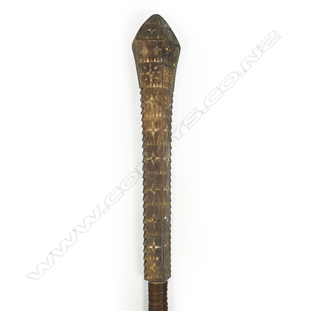 A Samoan serrated war club, Image 1++