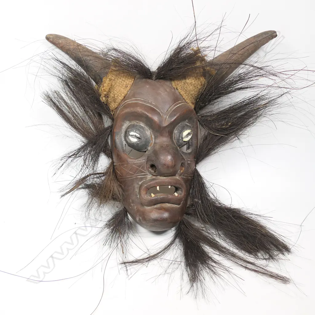 An Indonesian horned demon mask, Image 1++