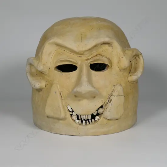 A PNG clay Mudman mask,