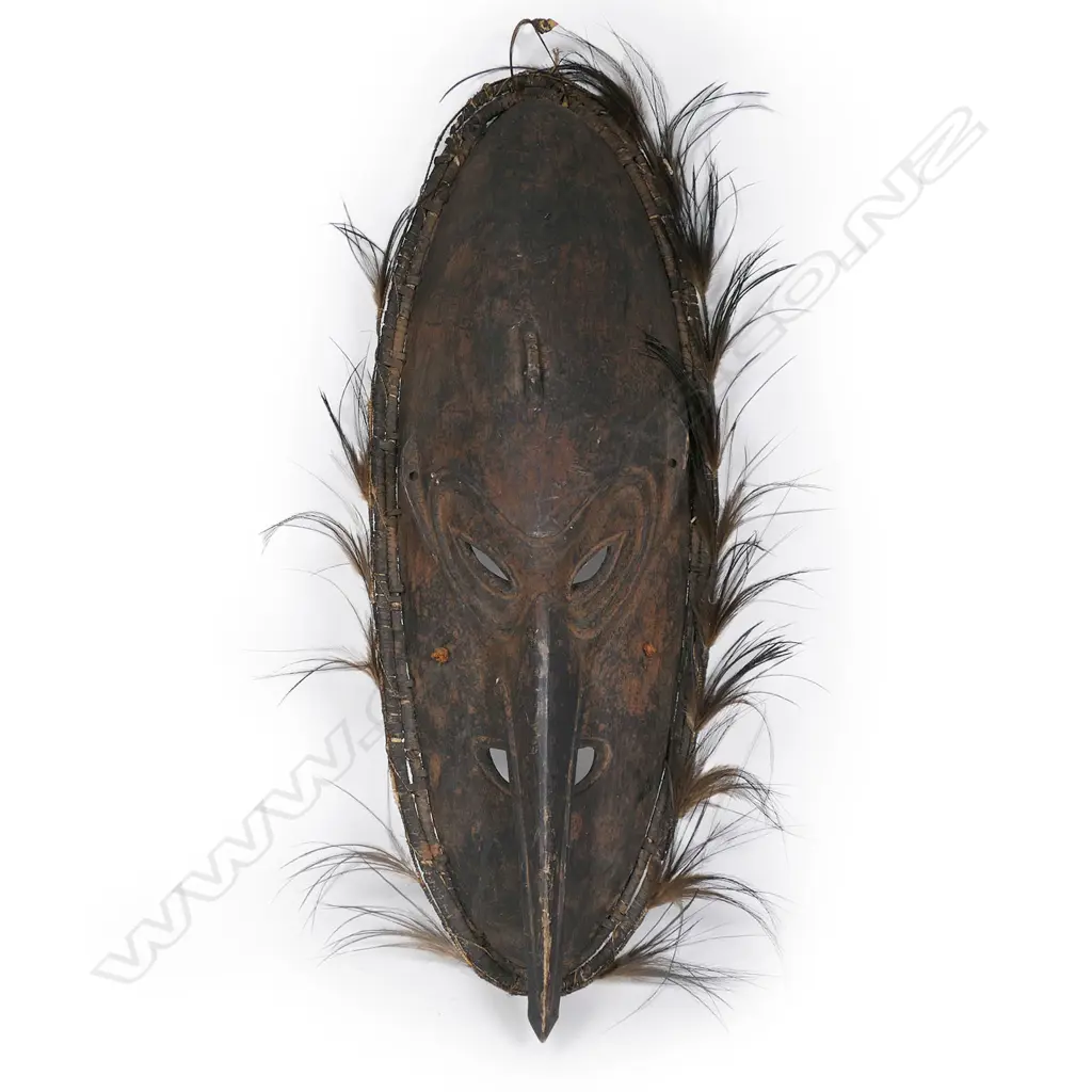 A PNG carved wood ancestral mask, Image 1++
