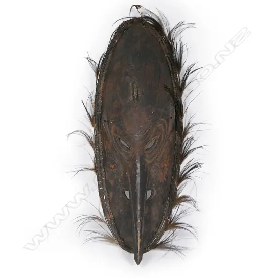 A PNG carved wood ancestral mask,