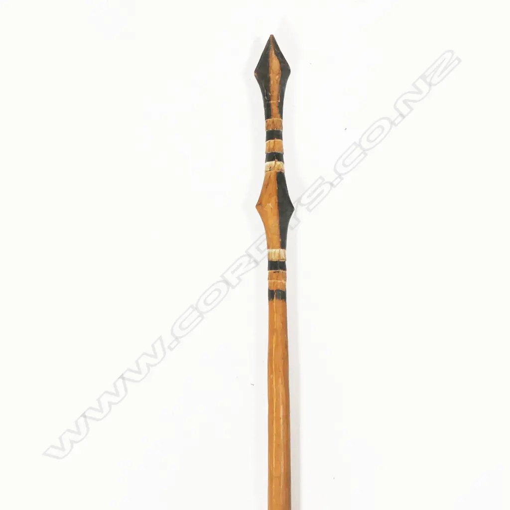 A PNG large carved wooden canoe paddle, Image 1++