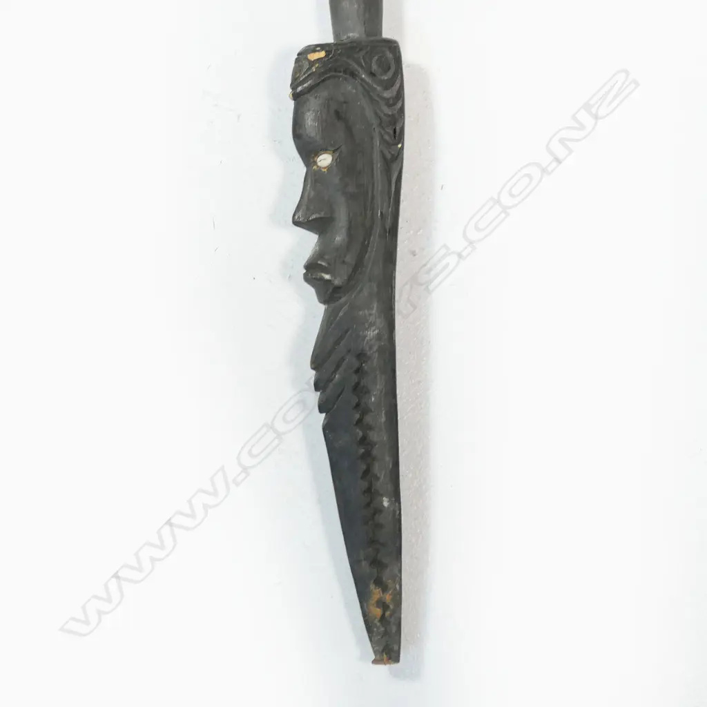 A PNG long carved spear, Image 1++