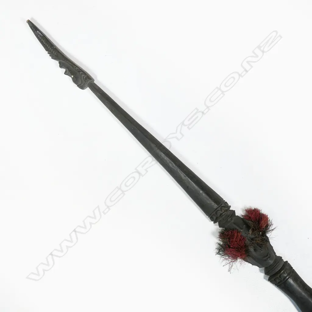 A PNG long carved spear, Image 1++