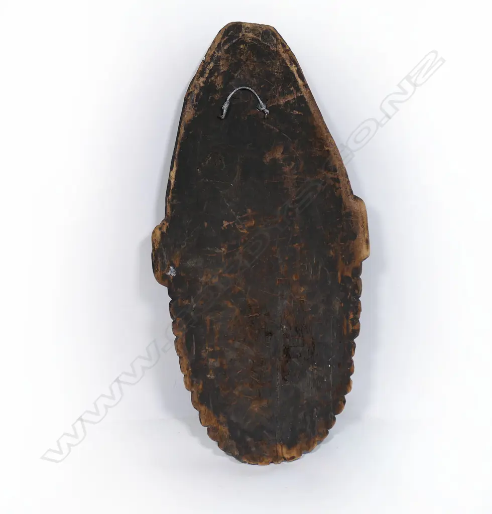 PNG painted carved wood spirit mask, Image 1++