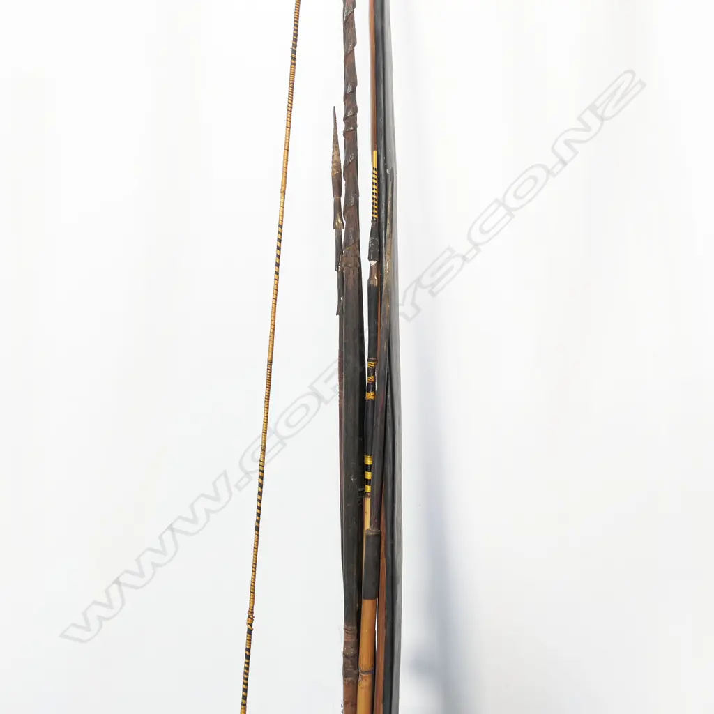 A PNG hunting bow and five arrows, Image 1++