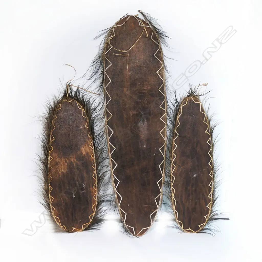 Three Gogodala PNG canoe ornaments, Image 1++