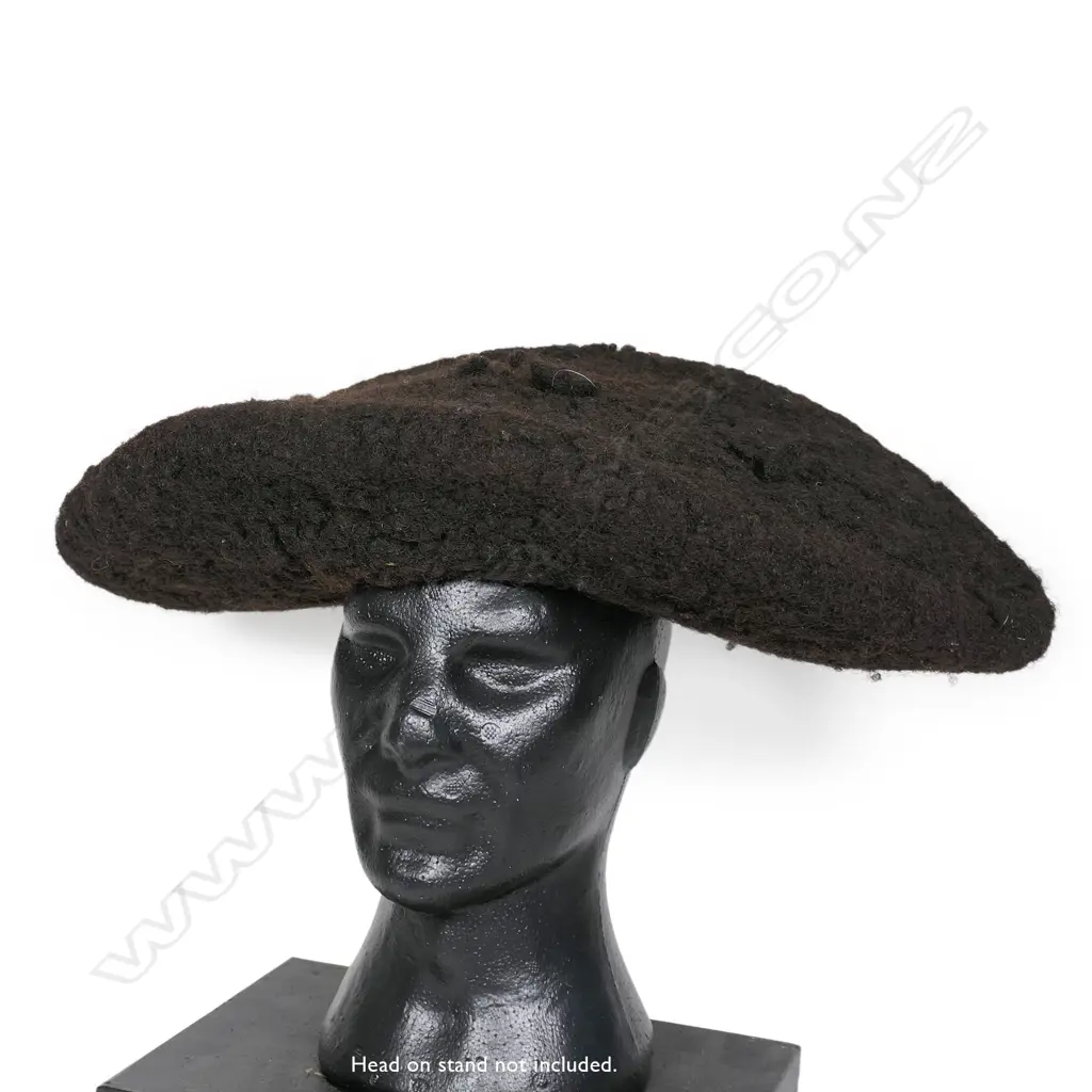 A PNG woven human hair conical headpiece, Image 1++