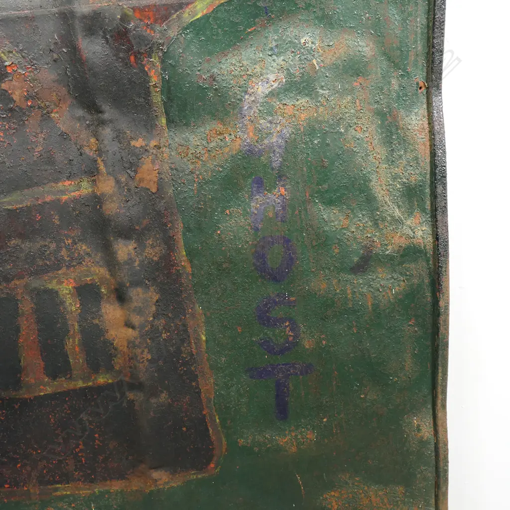 A Phantom metal shield with painted skull, Image 1++