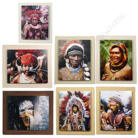 Seven PNG framed portraits,