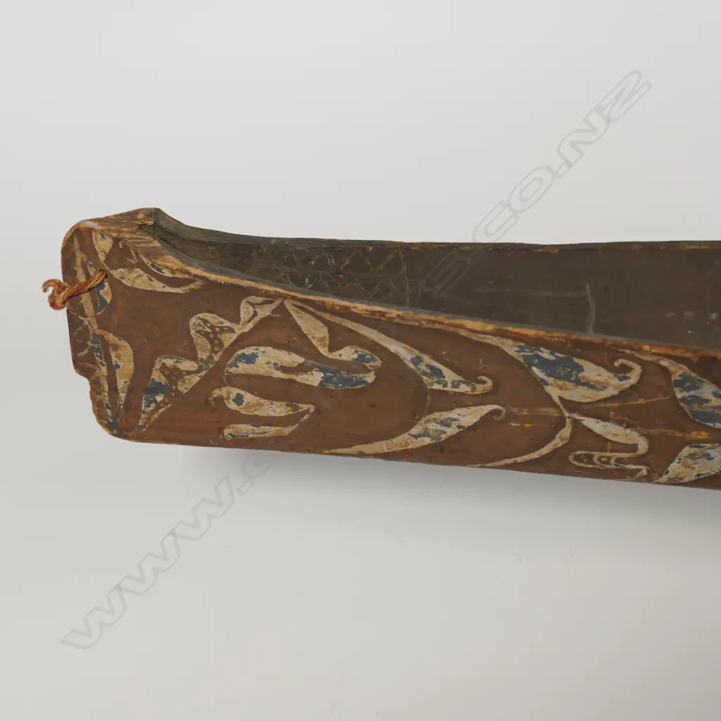 American Antique Hand-Hewn Model Canoe, Image 1++