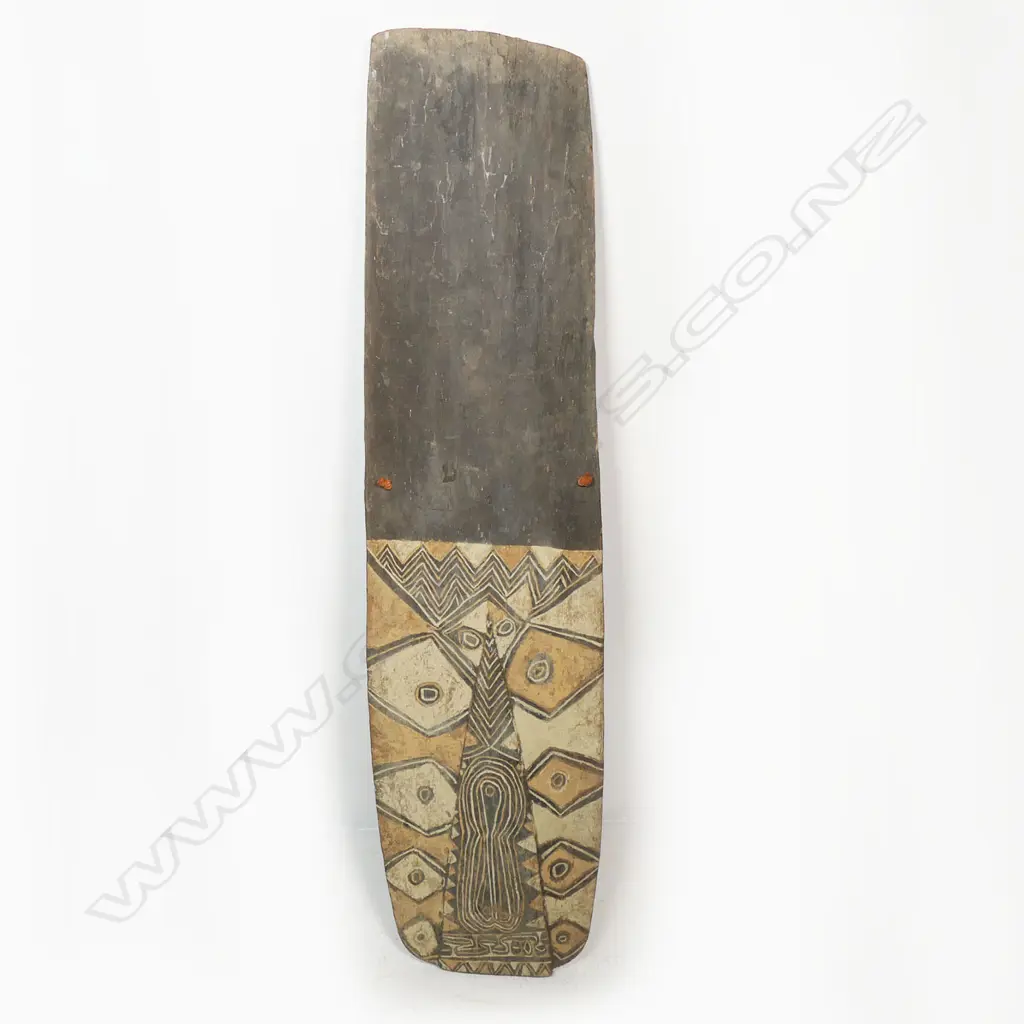 A tribal wooden shield, Image 1++