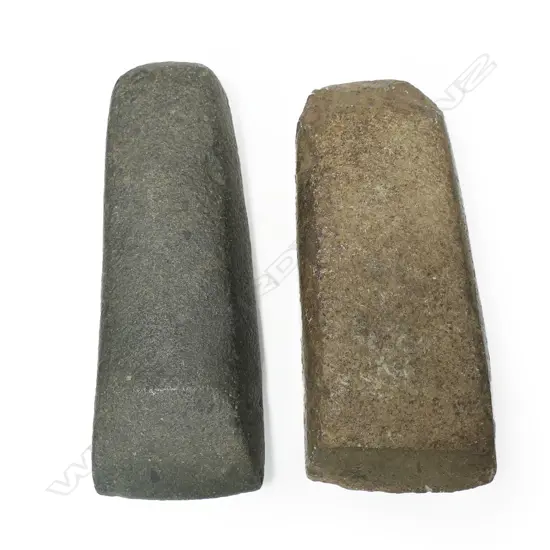 Two early stone adze,