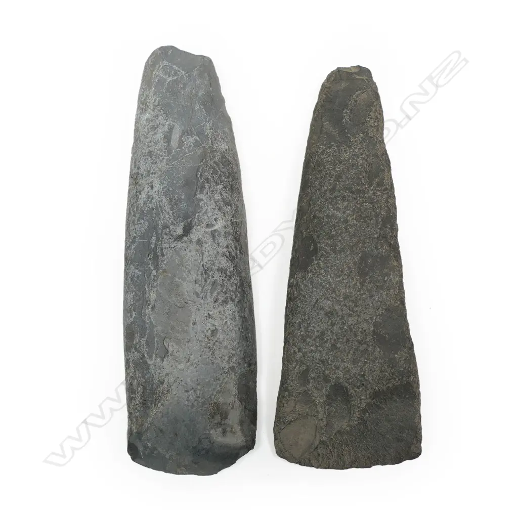 Two large early stone adzes, Image 1++