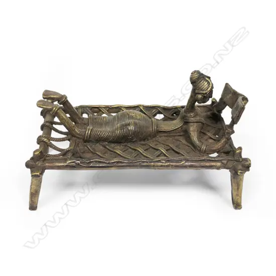 A vintage Indian brass Dokra figurine,