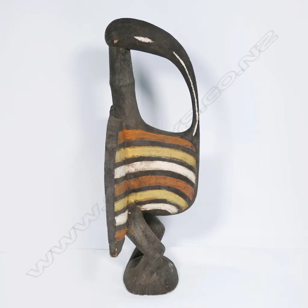 A carved Hornbill bird figure from Senufo the Ivory Coast, Image 1++