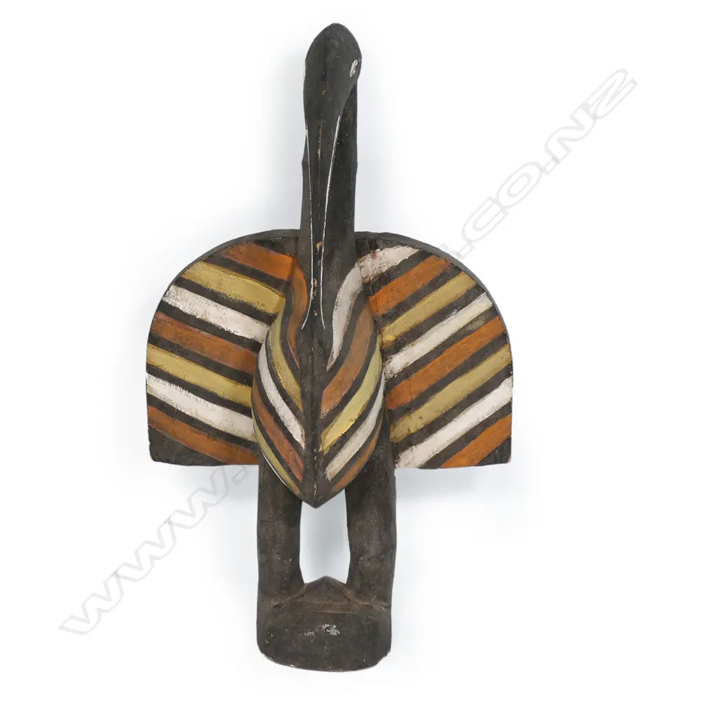 A carved Hornbill bird figure from Senufo the Ivory Coast, Image 1++