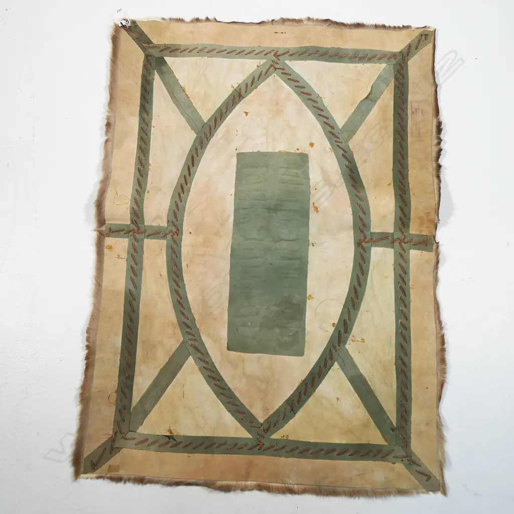 Springbok hide wall hanging rug, Image 1++