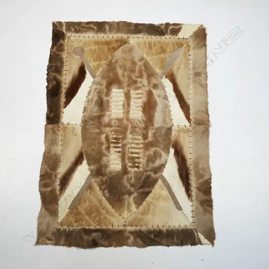 Springbok hide wall hanging rug,