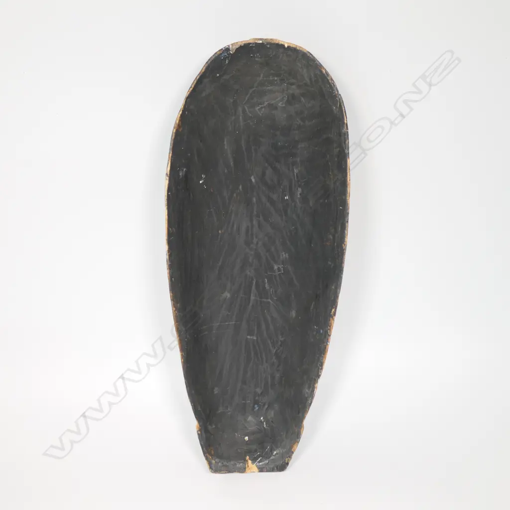 An African carved and painted wooden mask, Image 1++