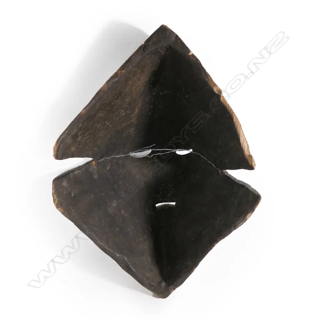 An old and large carved wood mask from the Songye tribe Democratic Republic of Congo, Image 1++